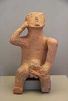 Figurine of the Karditsa Thinker, Thessaly, 4500-3300 BC