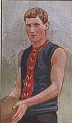 Charlie Young became Melbourne's first 100-game player in 1903