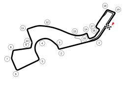 Layout of the Sochi Autodrom