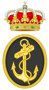 Het embleem van de Spaanse marine.