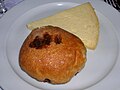 Image 1Eccles cake and Lancashire cheese at a restaurant (from Lancashire cheese)