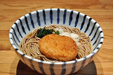 With soba noodles