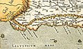 Carte de la Ligurie antique faite en 1576 par Gérard Mercator.