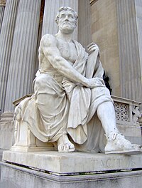 Photograph of statue of Tacitus