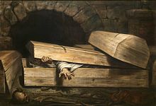 Tableau L'inhumation précipitée d'Antoine Wiertz, 1854