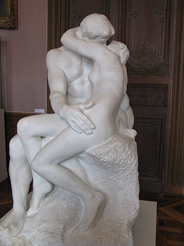 Kysset i Rodin-museet, 1882