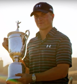 Spieth na zijn US Open-overwinning in 2015