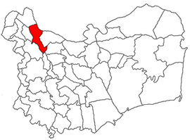 Location in Tulcea County