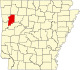 State map highlighting Franklin County