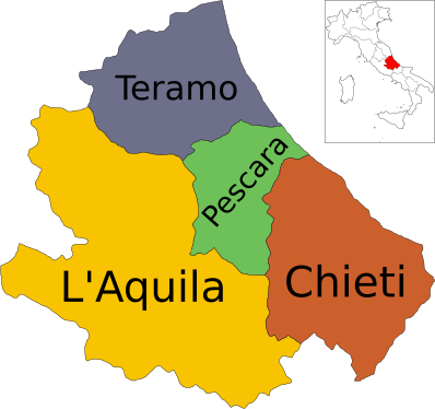 Map of Abruzzo