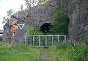 Tunneln mot Fåfängan från norr.