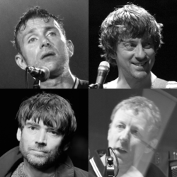 Blur v roku 2015: Albarn, Coxon, James a Rowntree