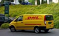 DHL pakketransportbil i Oslo, Norge.