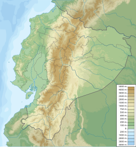 Mapa konturowa Ekwadoru