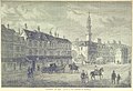 Cornhill en 1630, illustration montrant Royal Exchange et le Great Conduit (en)