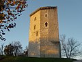 Château de Moncade tour de Moncade, douves, sol et sous-sol archéologiques, motte féodale, enceinte talutée, deuxième enceinte, fausse-braie, sol et sous-sol archéologique du château