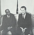 Image 10Abdullah as-Sallal, North Yemen President and Dana Adams Schmidt. (from History of Yemen)