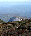 La Blue Ridge Parkway en automne, près du Looking Glass Rock.