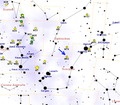 Map showing the location of M62.