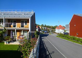 Ny bebyggelse vid Boxbomsvägen.