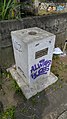 City boundary marker between Bandung City and Cimahi City, Indonesia, as a result of former's enlargement by the government regulation changes in 1987. Photo was taken from Bandung side.