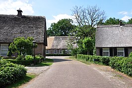 Oosterse Bos links nr. 4, middenvoor nr. 13 en nr. 15, rechts nr. 17 (beschermd dorpsgezicht)