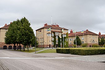 Regementets före detta kanslihus från kaserngården