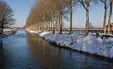 De Linge bij Elst in de winter