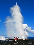 Bufadero de Alofaaga, isla Sava'i, Samoa