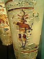 Greco-Roman gladiator on a glass vessel, from Begram, Kushan Empire