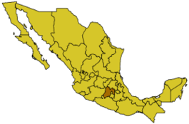 Letak negeri Mexico di Mexico