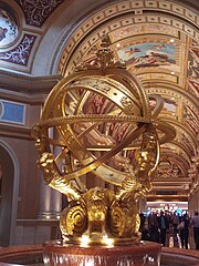 An armillary sphere in the main lobby[296]