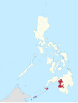 Map of the Philippines highlighting the Bangsamoro Autonomous Region in Muslim Mindanao