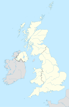 Mapa konturowa Wielkiej Brytanii, na dole po prawej znajduje się punkt z opisem „Knightsbridge”