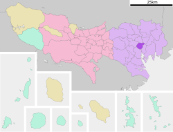 Lokasyon ng Chiyoda sa Tokyo