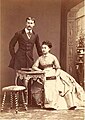 Achille Murat (1847-1895) et son épouse Salomé Davidovna Dadiani (1848-1913)