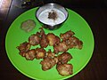 Kuttu ke pakore, a snack made from buckwheat flour, India