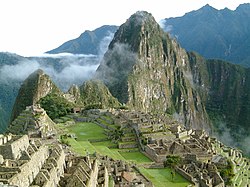 Panorama di Machu Picchu all'alba