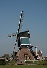 De Grote Molen nabij Zoeterwoude-Rijndijk.