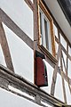 CHC Geiselhart: Animali­scher Haus­wächter, Holz farbig gefasst, Luppachstraße 39 (2022)