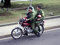 Cuban soldiers in olive drab.