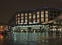 Front side of the Central Station on the Carrefour de l'Europe/Europakruispunt