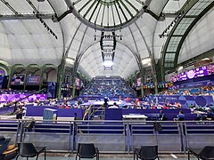 Le Grand Palais lors des épreuves de taekwondo.