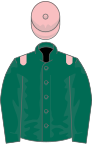 dark Green, Pink epaulettes and cap