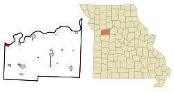 Location of Napoleon, Missouri