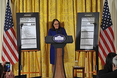 Margaret Hamburg speaks at White House about changes to Nutrition Facts labels