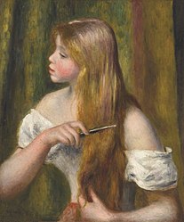 Jovem mulher com cabelo vermelho, 1894