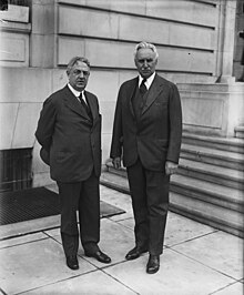 1929 photograph of United States Representative Charles A. Eaton and his nephew Rep. William R. Eaton.