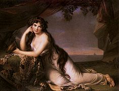 Emma Hamilton trong vai Ariadne, 1790. Viện bảo tàng Nghệ thuật Philadelphia. Vẽ ở Napoli.