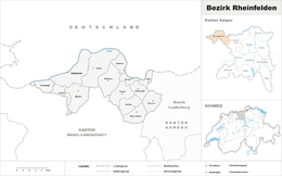 Rheinfelden (distret) - Localizazion